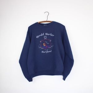 Vintage Navy Maryland Sweatshirt